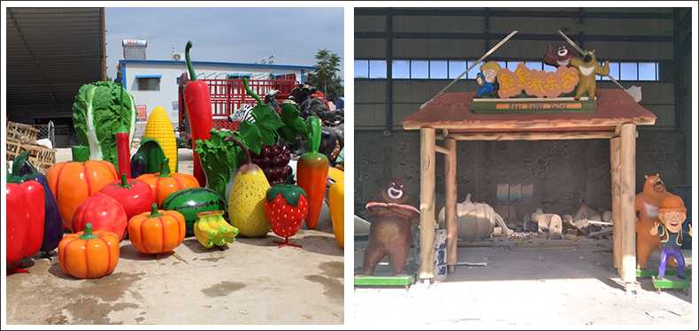 仿真蔬菜水果擺件，卡通玻璃鋼門頭