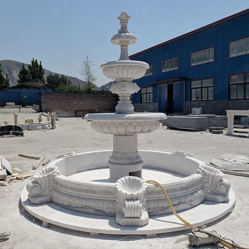 大理石噴泉，漢白玉噴泉