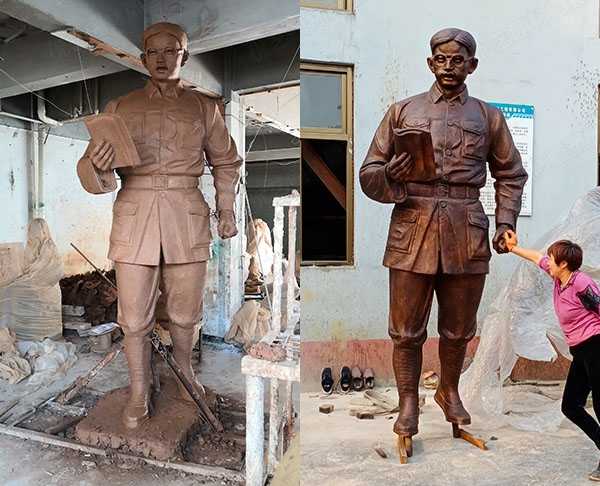 優藝雕塑制作純銅真人像雕塑的優勢